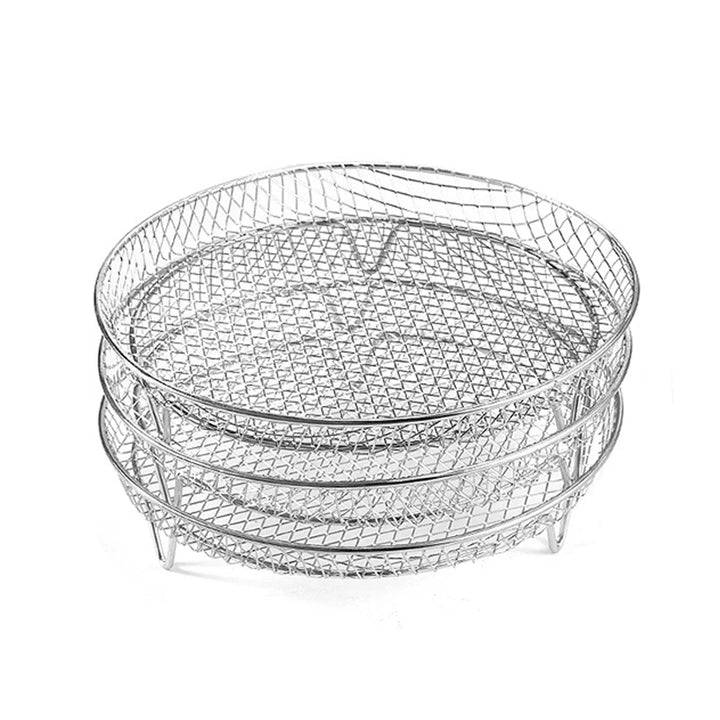 3-Tier Stainless Steel Air Fryer Rack Universal Stackable Accessory | Kalsten