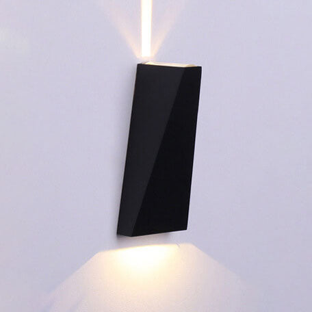 Simple Trapezoidal Outdoor Waterproof LED 2-Light Wall Sconce Lamp | Kalsten