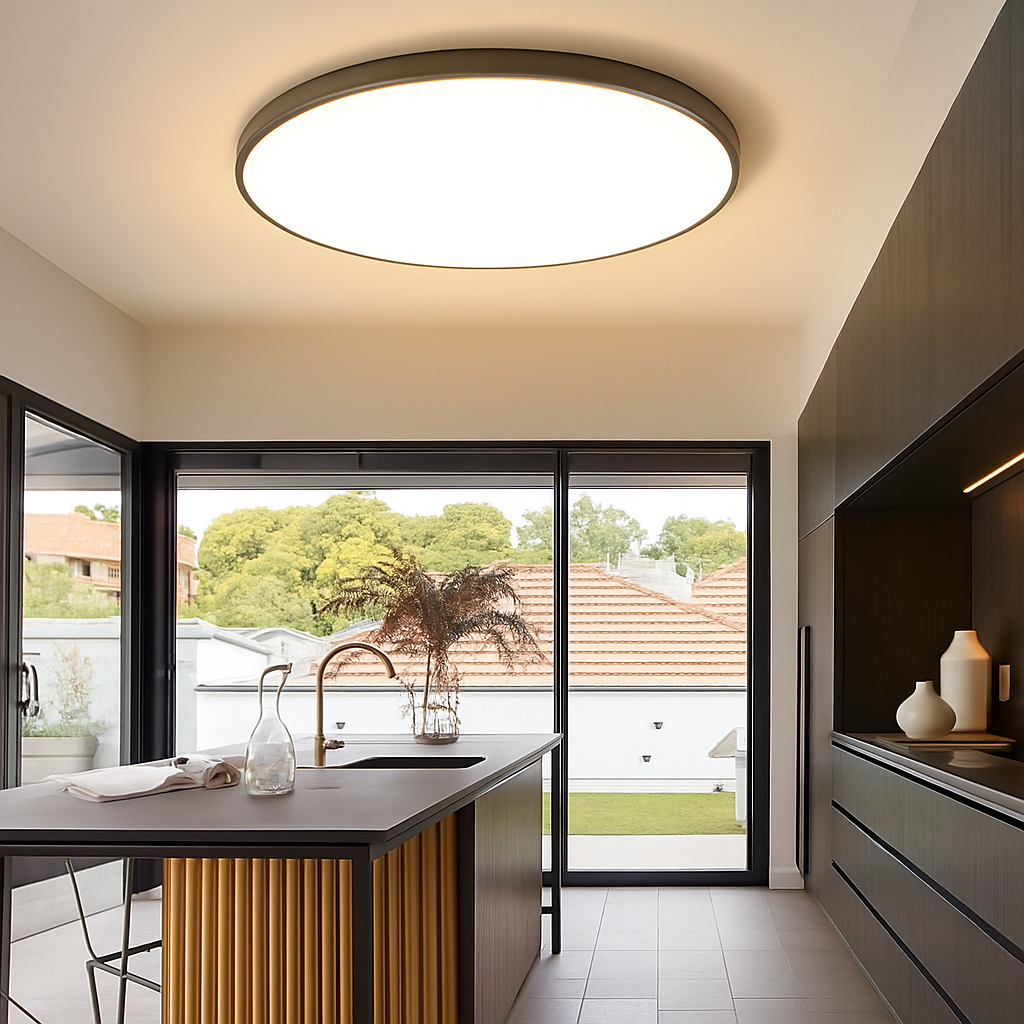Modern Round Flush Mount LED Ceiling Lamp Kalsten