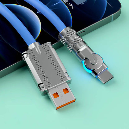BowLift | 180° Anti-Break Fast Charge Data Cable (120W)