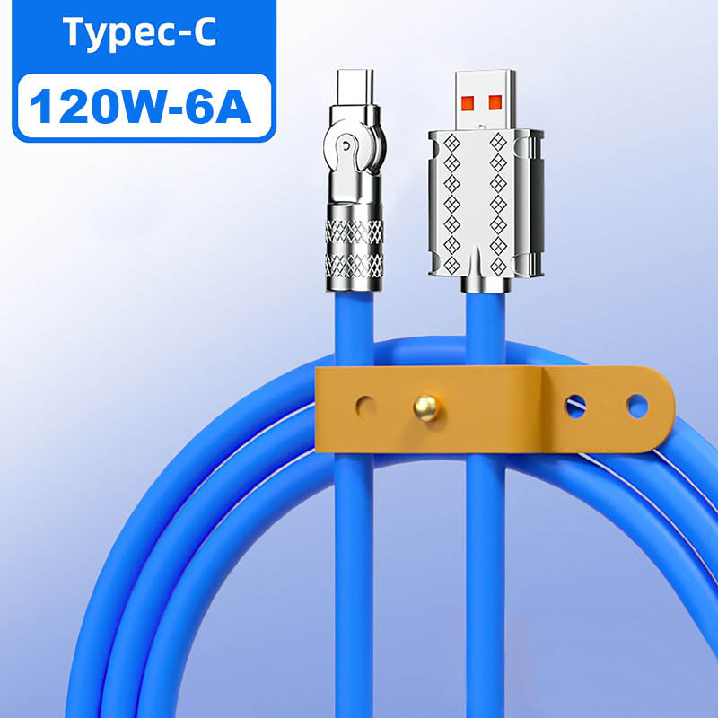 BowLift | 180° Anti-Break Fast Charge Data Cable (120W)