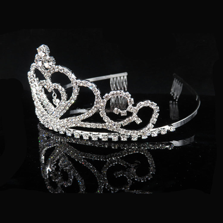 Women Glamorous Crystal Tiara Kalsten