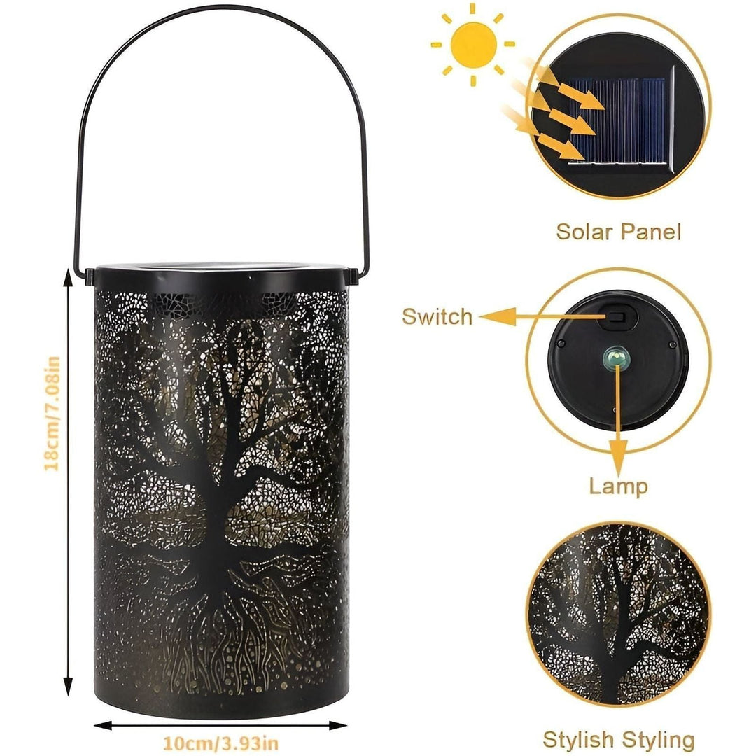 SolarArt Lantern - Luxury Metal Art Decoration Solar Outdoor Lantern | Kalsten