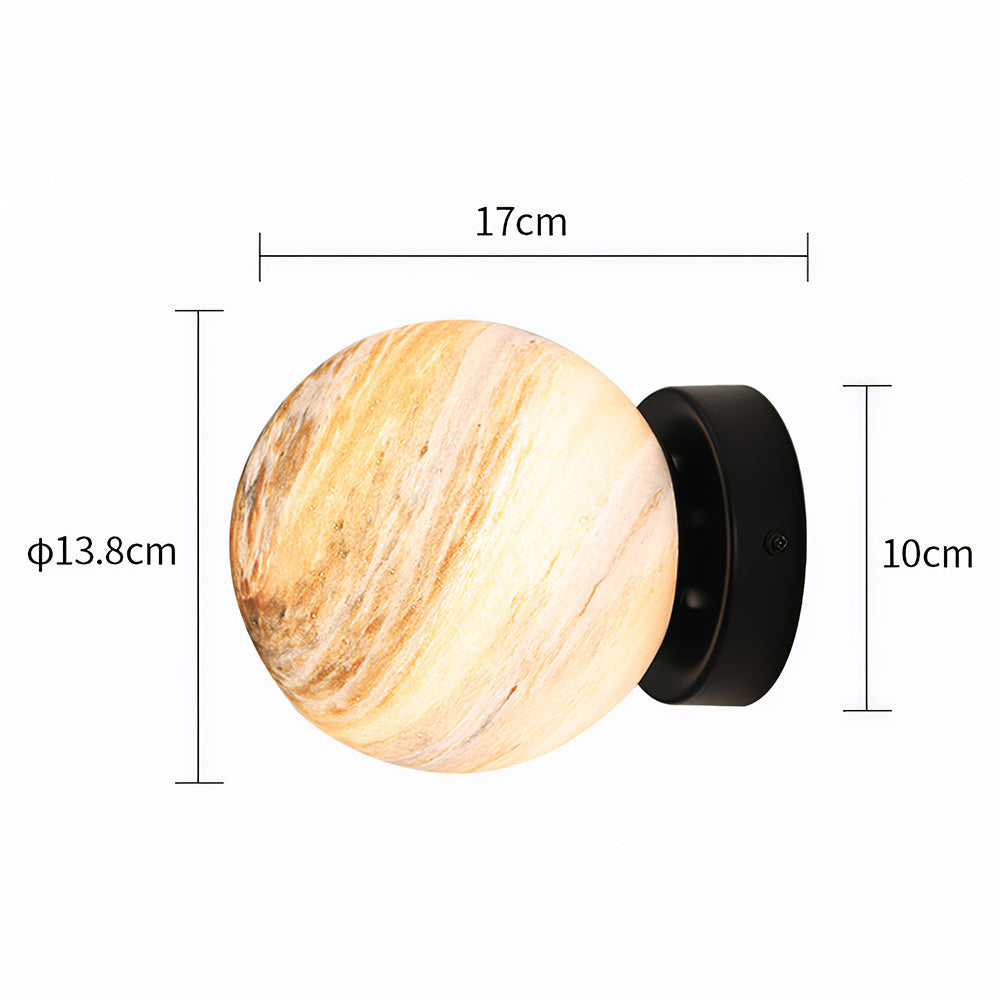 Modern Glass Globe Ceiling Light Kalsten