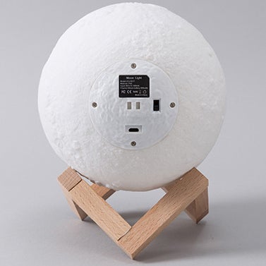 Creative Mini Rechargeable 3D Printed Moon 1-Light LED Table Lamp | Kalsten