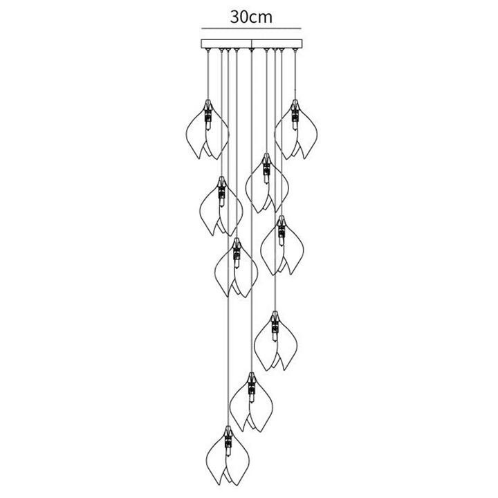 Creative Multi-heads Stylised Bloom Buds Pendant Lamp | Kalsten