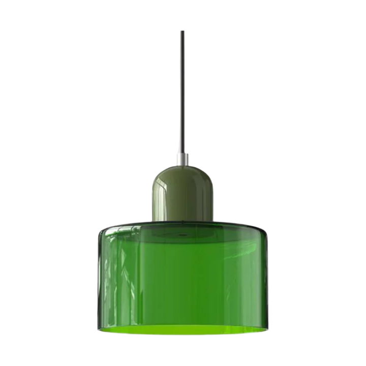 Glass pendant light – Elegant cylindrical pendant light for cozy living spaces | Kalsten