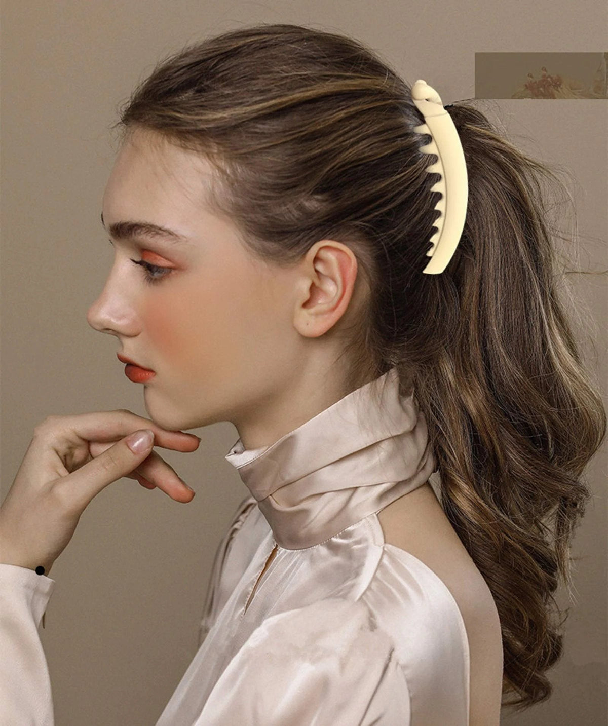 Large banana hair clips