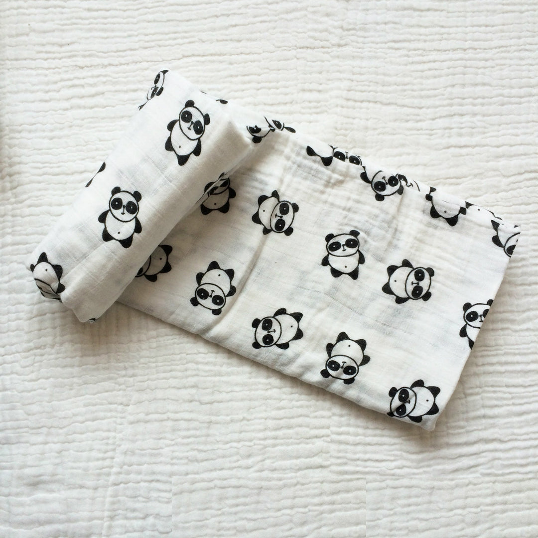 Cute Patterned Muslin Swaddle Blanket kalsten