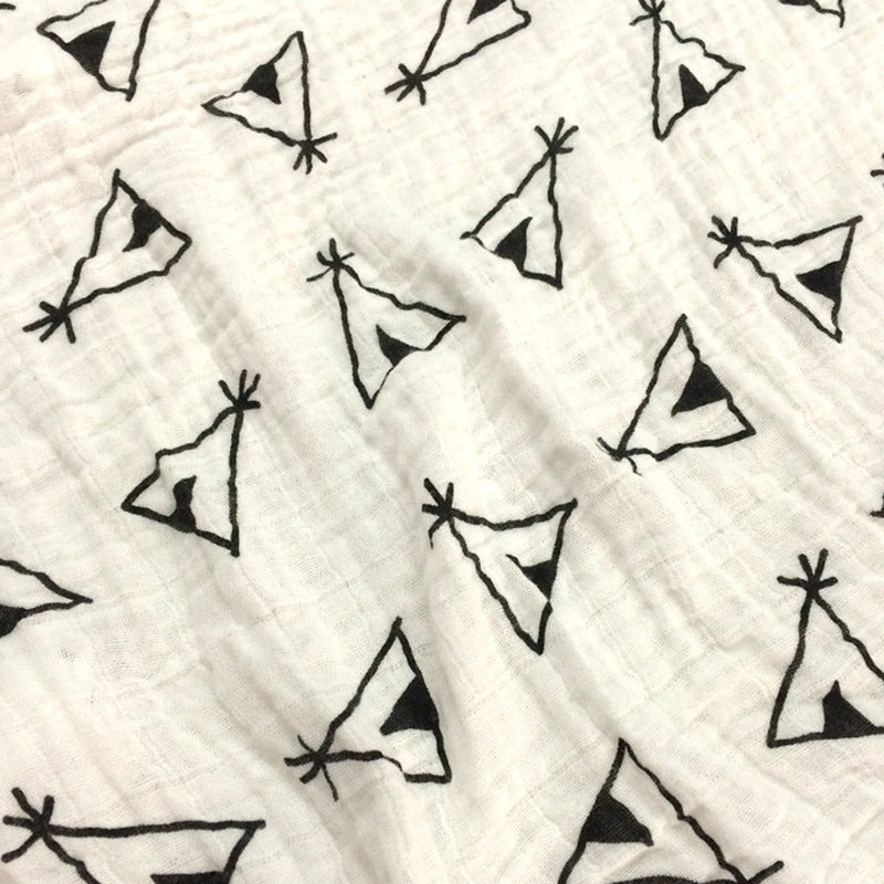 Cute Patterned Muslin Swaddle Blanket kalsten