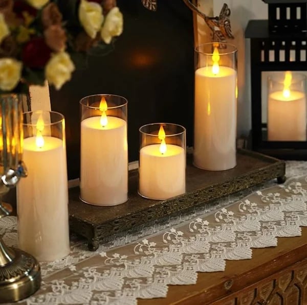 LED Glitter Light with Base – Color Changing