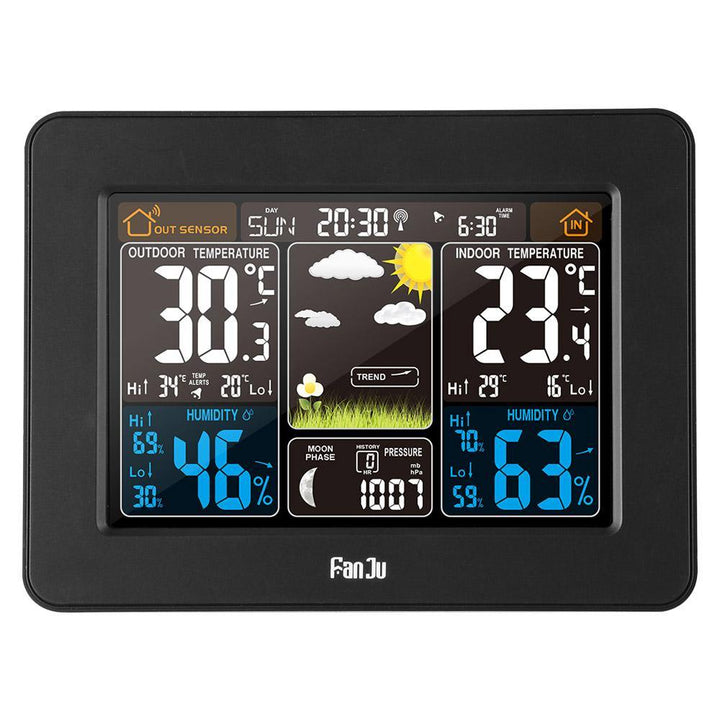 FanJu FJ3365 Weather Control Rectangle Color Display Smart Watch
