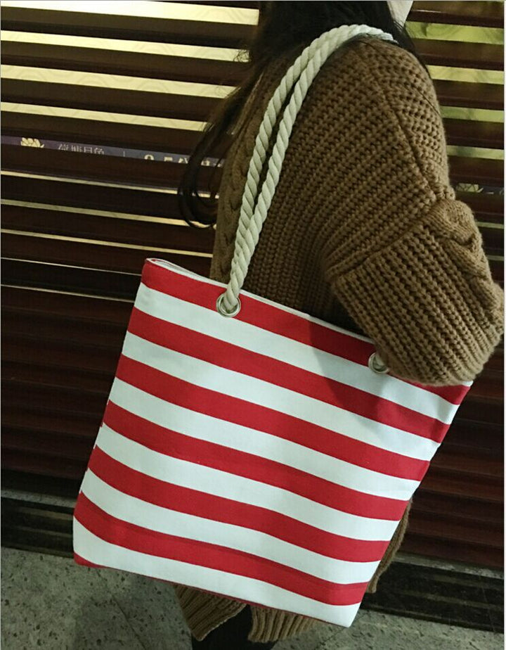 Durable beach bag with sturdy rope handles Kalsten