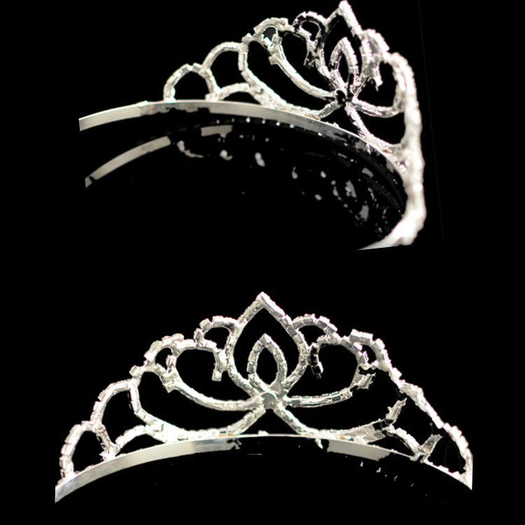 Ladies Elegant Rhinestone Tiara with Floral Design Kalsten