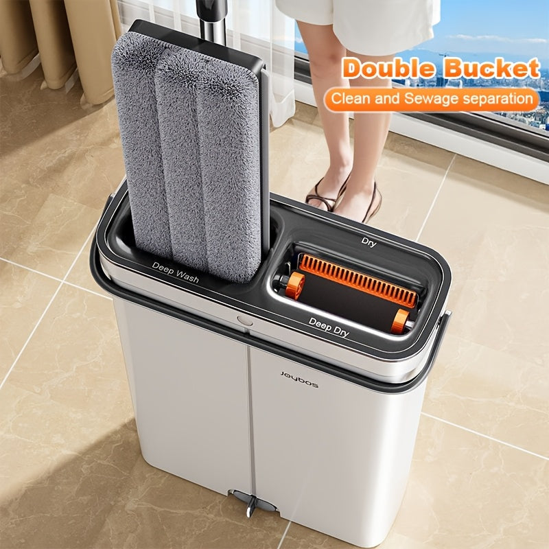 Flat mop set with bucket & wringing system | Kalsten
