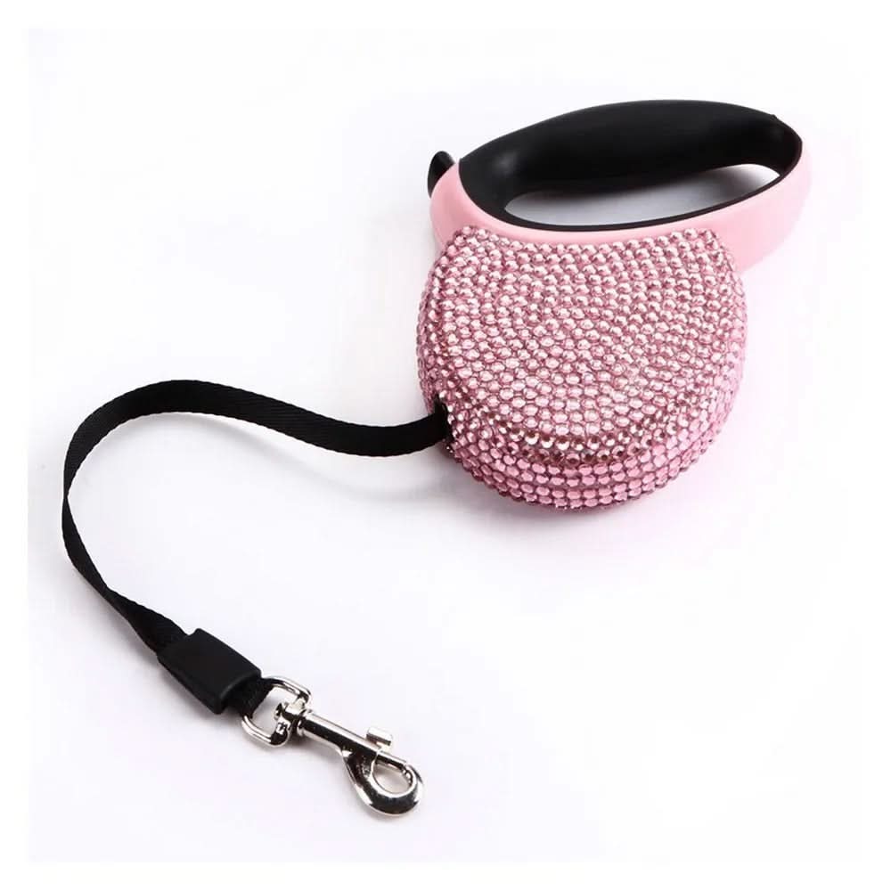 Kalsten | Luxury Retractable Leash with Rhinestones for Small Dogs & Cats