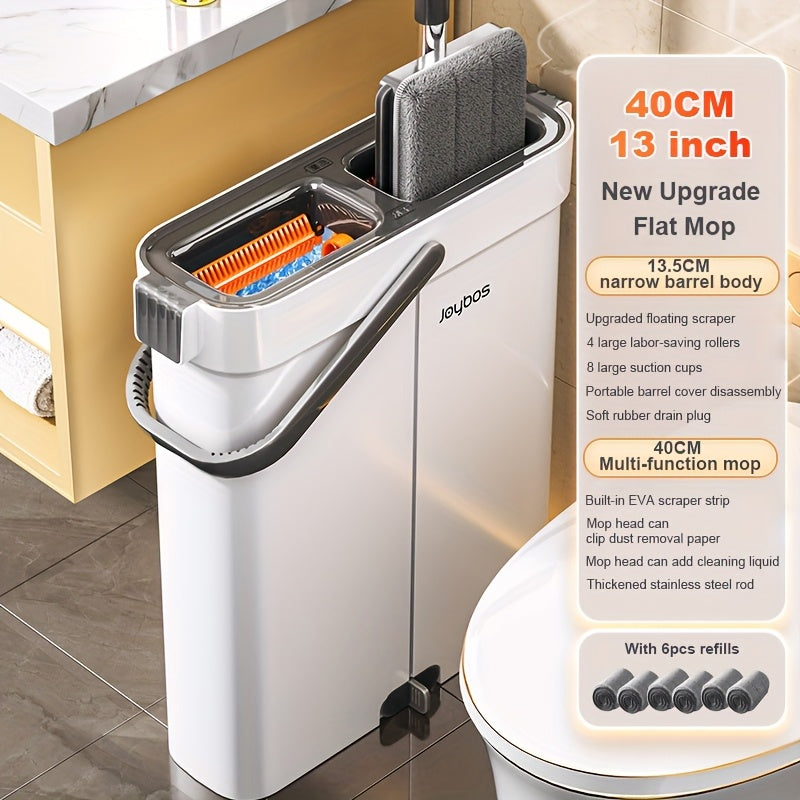 Flat mop set with bucket & wringing system | Kalsten