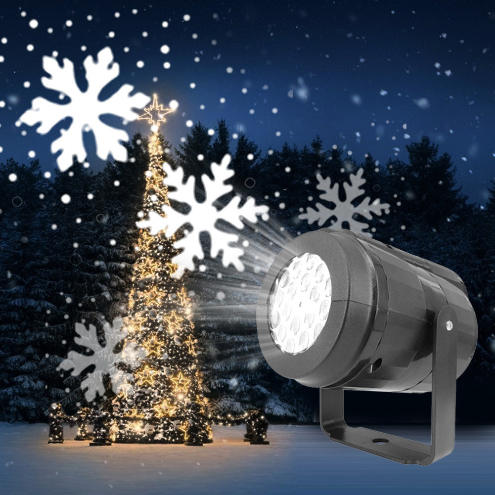 Outdoor LED Snowflake Christmas Projector (16 Patterns)