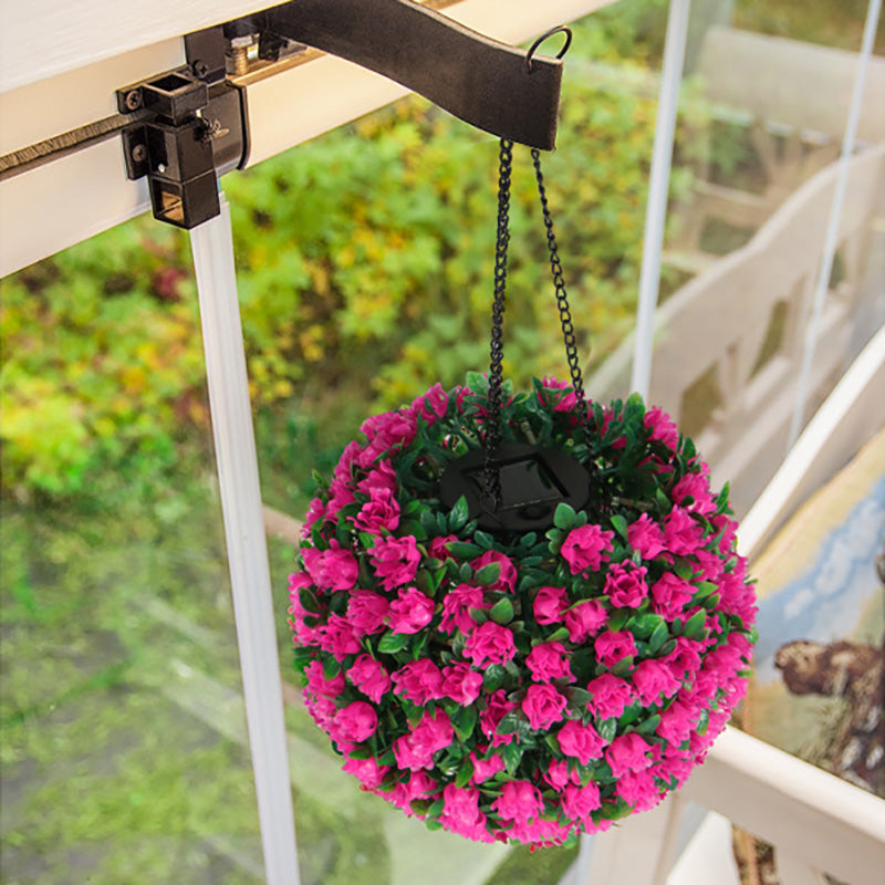 Contemporary Creative Waterproof Solar Flower Globe Plastic LED Outdoor Light For Garden | Kalsten