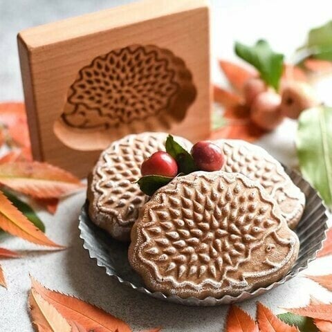 Kalsten | Wooden Cookie Mold Set | Engraved Pastry Stamps | Gingerbread & Biscuit Press