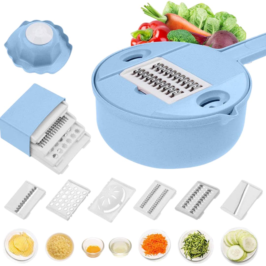 SliceMaster 12-in-1 Vegetable Slicer — Transforms your kitchen into a sparkling clean cooking paradise full of moments of enjoyment | Kalsten