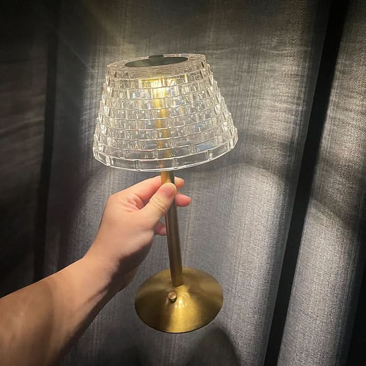 Vintage Crystal LED Table Lamp with Adjustable Brightness | Kalsten