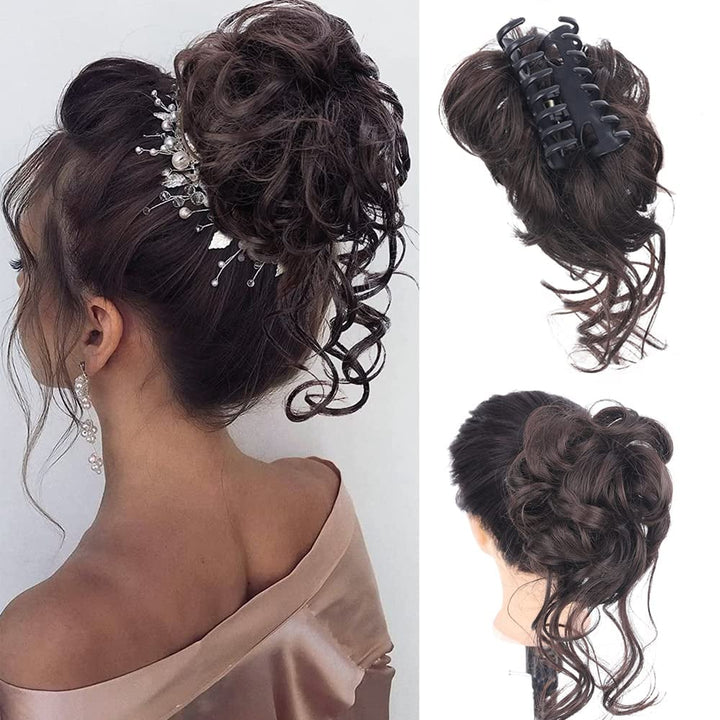 Curly Bun Hair Claw Clips Kalsten