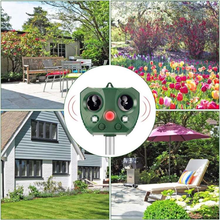 Kalsten | Ultrasonic Bird & Pest Repeller Device - Effective Pest Control for Gardens, Yards & Outdoor Spaces
