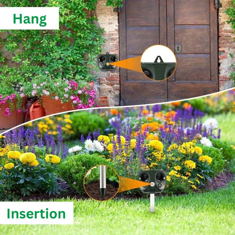 Kalsten | Ultrasonic Bird & Pest Repeller Device - Effective Pest Control for Gardens, Yards & Outdoor Spaces