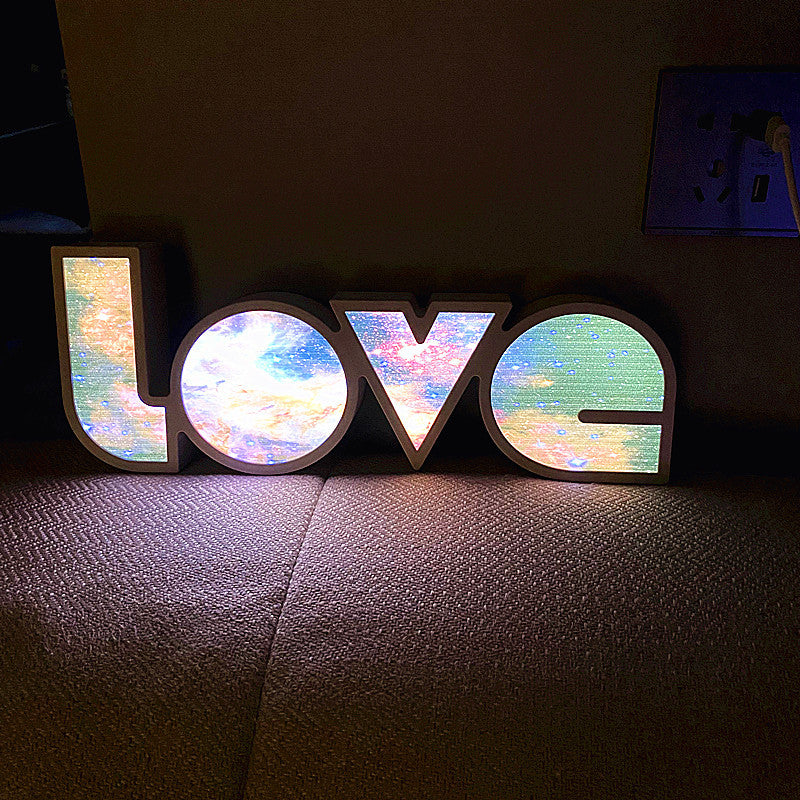 Modern Art Deco waterproof PS LOVE letters LED table lamp for the bedroom | Kalsten