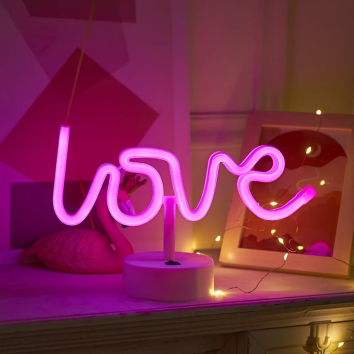NeonLove Lamp – Illuminated Neon Table Lamp for Parties Kalsten