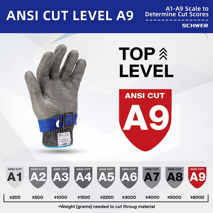 Stainless Steel Safety Gloves – 2 Pack