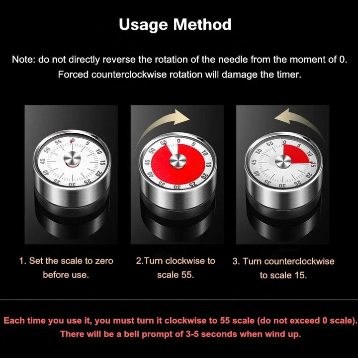 Magnetic mechanical manual timer⏲ | Kalsten