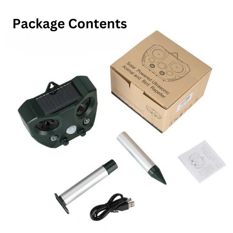 Kalsten | Ultrasonic Bird & Pest Repeller Device - Effective Pest Control for Gardens, Yards & Outdoor Spaces