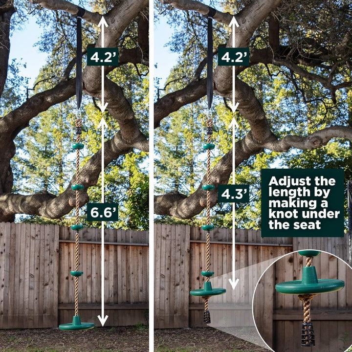 Adventurous Tree Swing Set - with Climbing Rope and Platforms for Children Kalsten