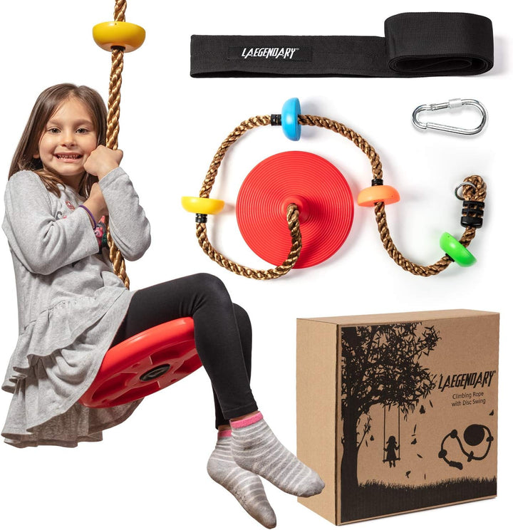 Kalsten | Adventurous Tree Swing Set - with Climbing Rope and Platforms for Children