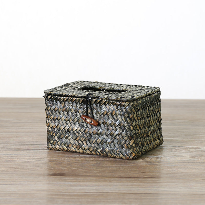 Unisex Handwoven Storage Box with Practical Lid Kalsten