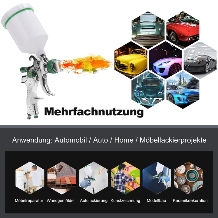 HVLP Spray Gun Spray Gun Set with Stainless Steel Nozzle | Kalsten