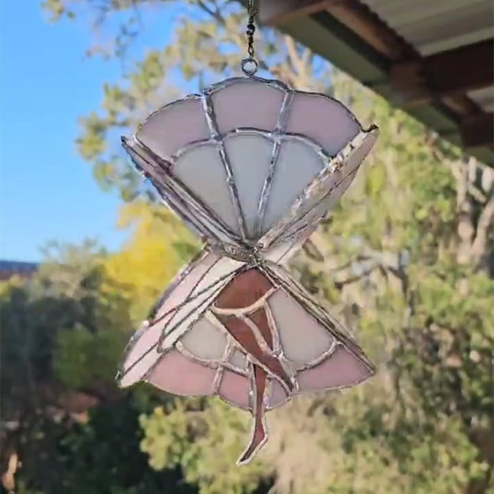 Kalsten | Dancing Lady Stained Spinner [Height of 9.8 inches]