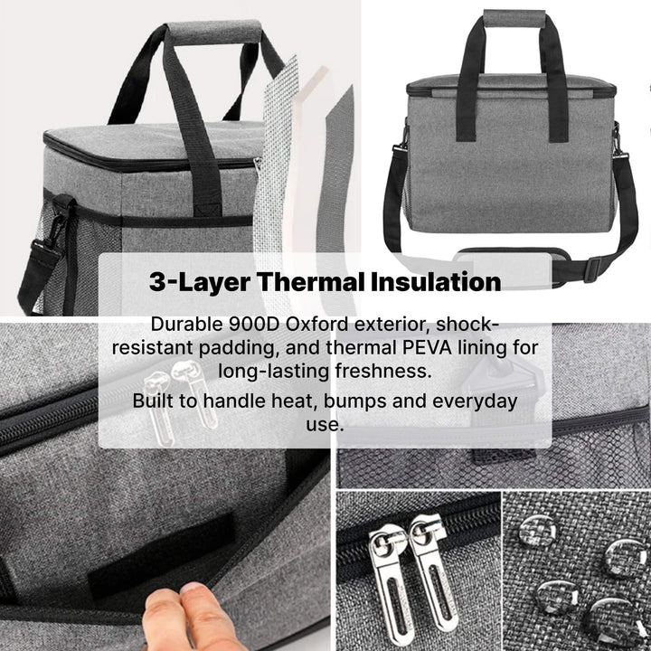 Kalsten | 33L Waterproof Cooler Bag | Insulated, Spacious & Ideal for Picnics, Beach Days, Hiking, and Outdoor Activities