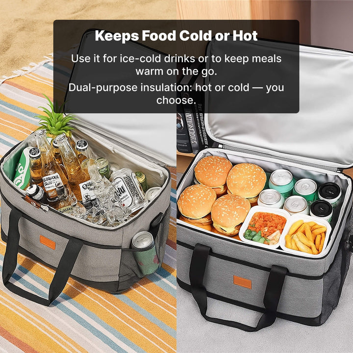 Kalsten | 33L Waterproof Cooler Bag | Insulated, Spacious & Ideal for Picnics, Beach Days, Hiking, and Outdoor Activities