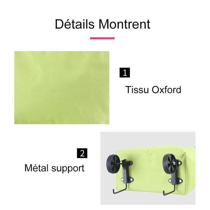 Foldable Shopping Bag with Wheels | Kalsten
