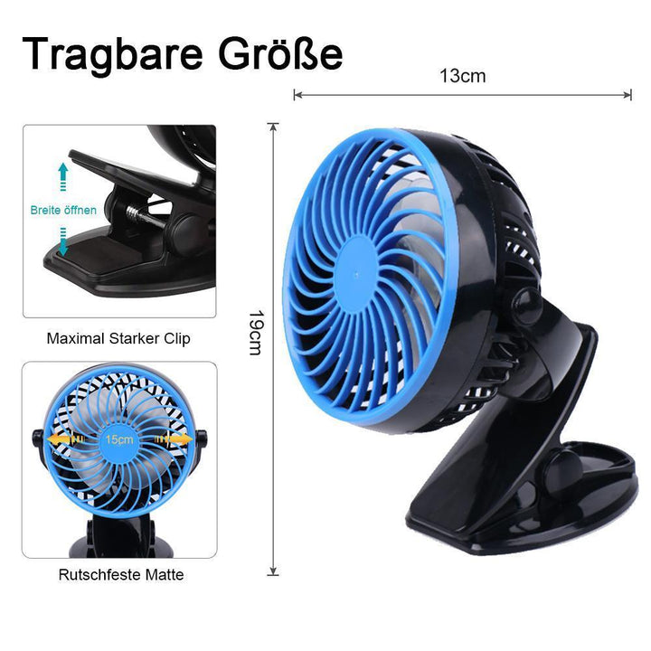 360 ° Portable & Rechargeable Lithium-Ion Fan | Kalsten