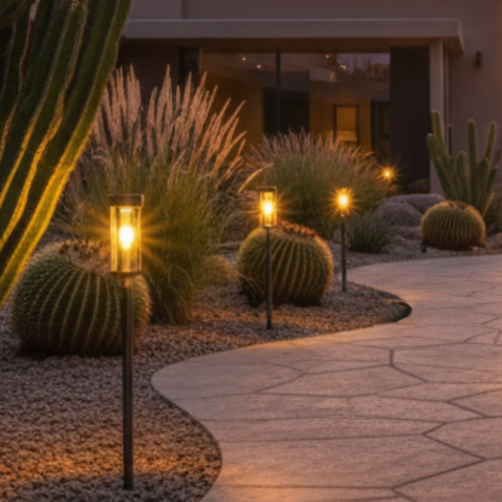 Solar LED Garden Pathway Stake Lights