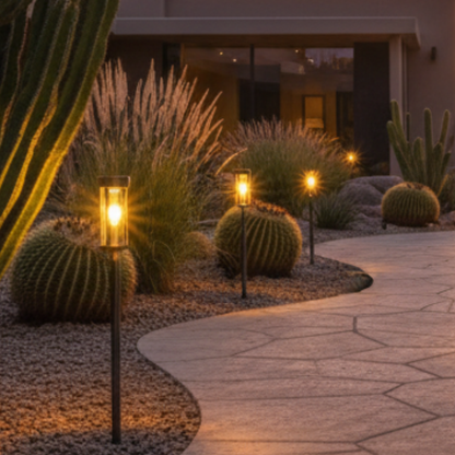 Solar LED Garden Pathway Stake Lights