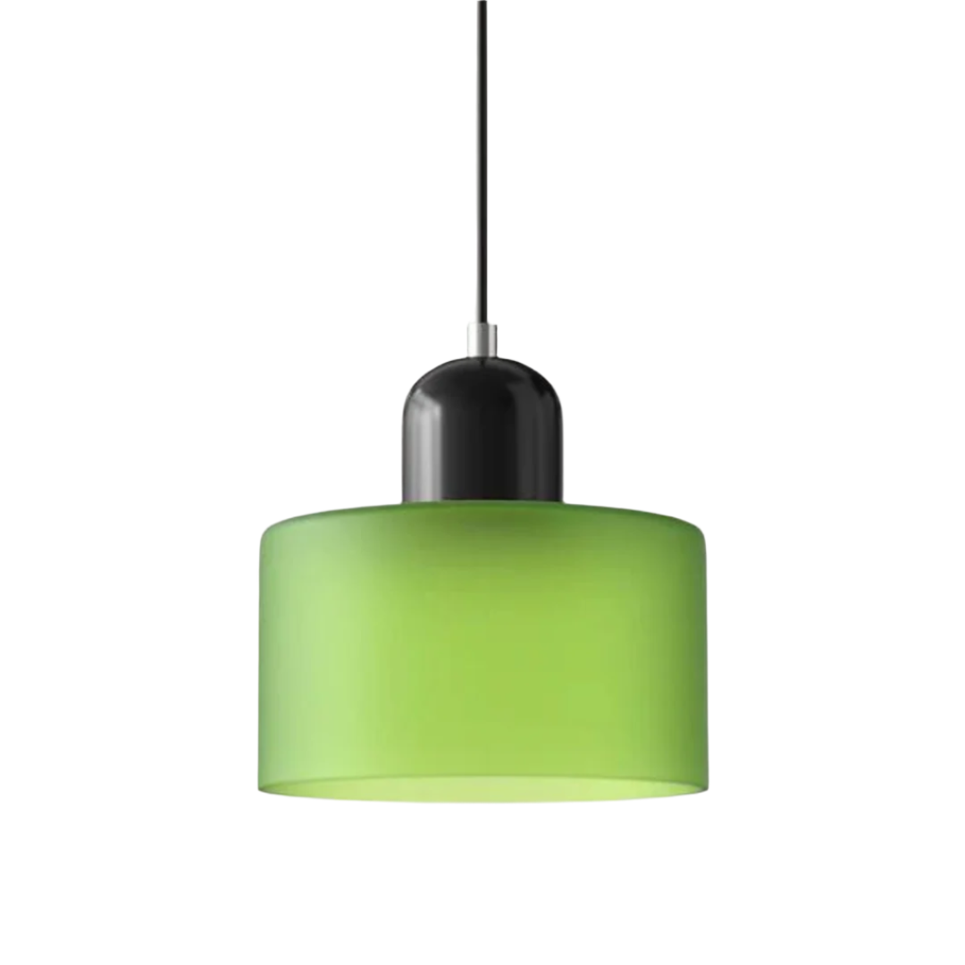 Glass pendant light – Elegant cylindrical pendant light for cozy living spaces | Kalsten