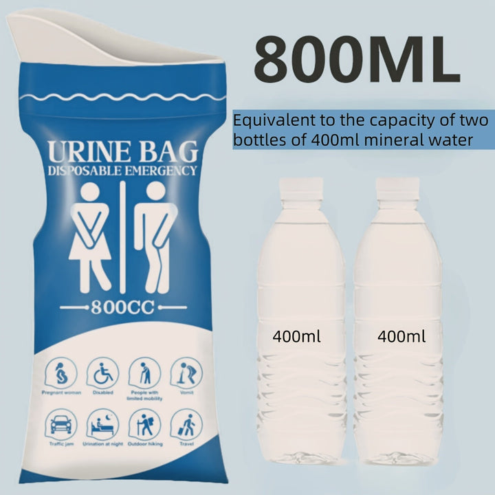 Disposable Urine Bag 800 ml for Car & Travel | Kalsten