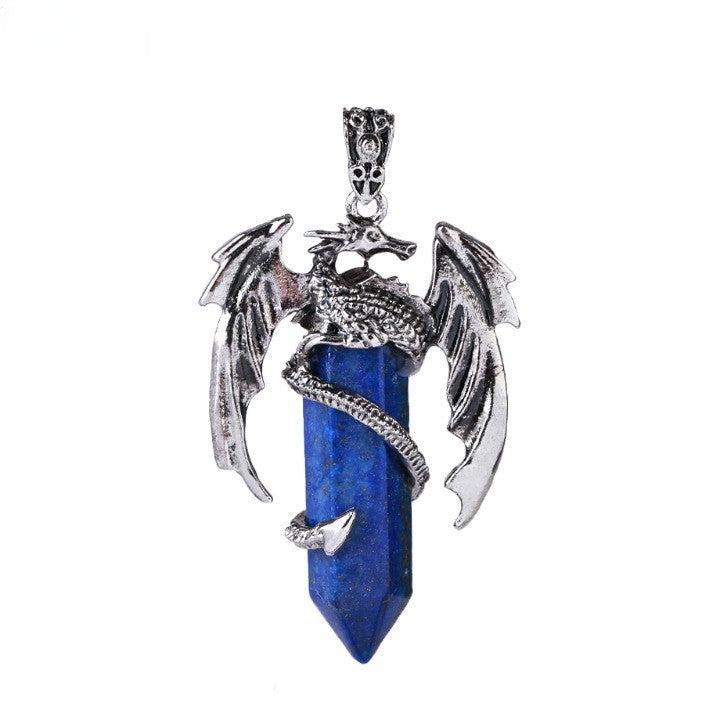 Kalsten | Bohemian Style Natural Mystic Gemstone Dragon Necklace
