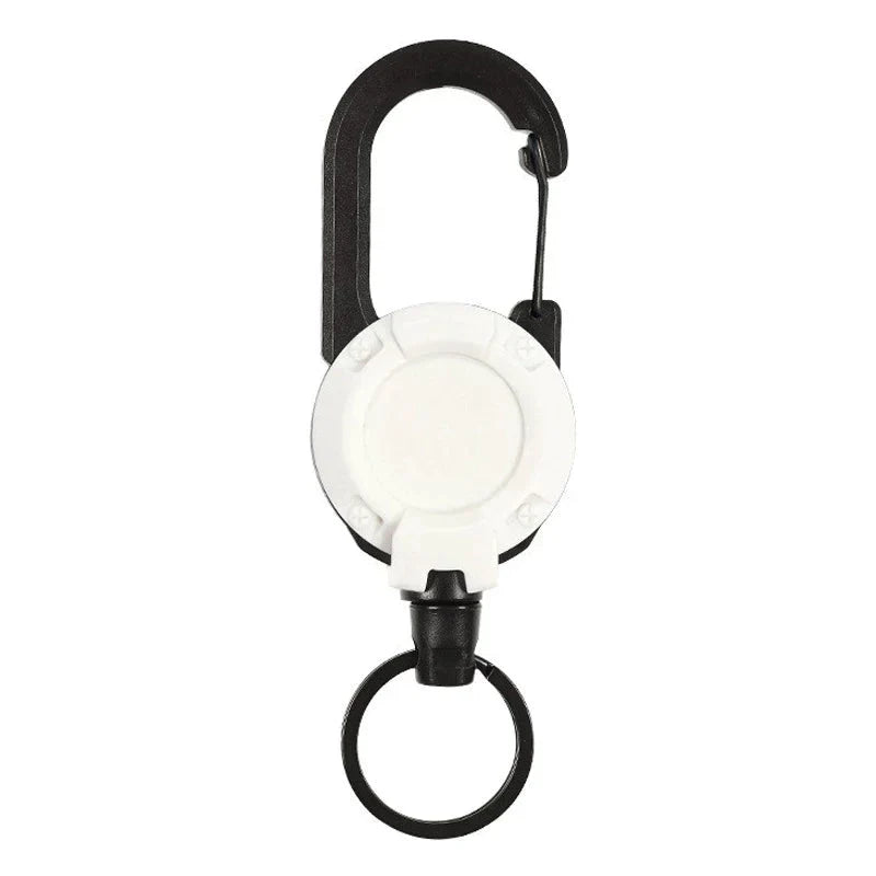 Tactical Anti-theft Metal Cable Keychain Retractable Automatic Outdoor Luya | Kalsten