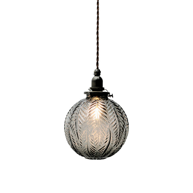 Vintage Glass Dome Pendant Lamp Kalsten